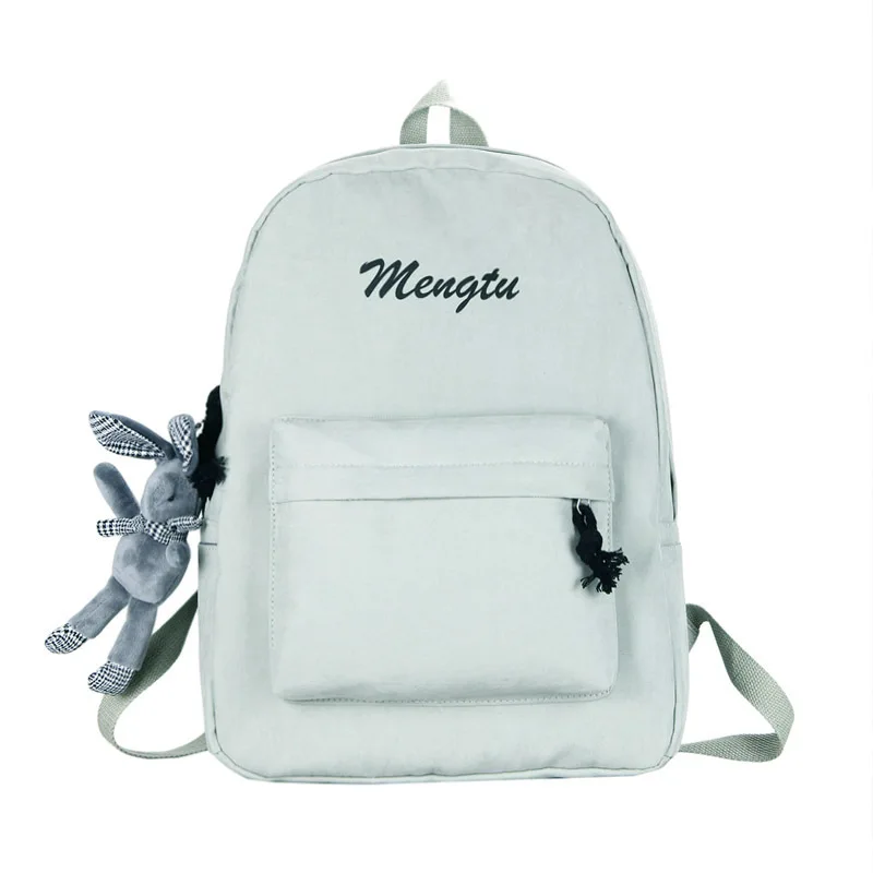 

Female Letter School Bag For Teenage Girl 2020 Nylon Travel Backpack Women Mochilas Sac A Dos Ladie Laptop Rucksack Men Bag Pack