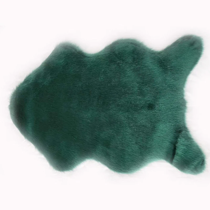 Чехол для стула из искусственной овечьей шерсти в английском стиле меховой