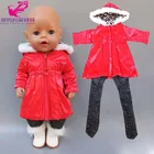 Детский подарок, длинное пальто, леггинсы для куклы, 18 дюймов