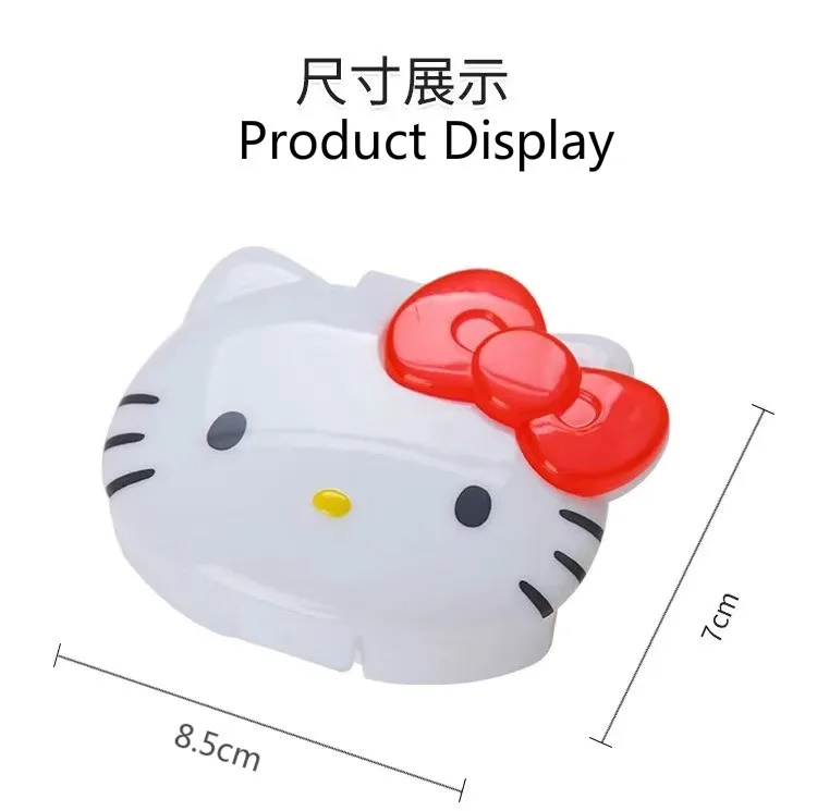 

Cartoon Cute Cat Hello Kittyed Melodyed Travel Pill Box Storage Organizer Pill Case Jar Lattice Medicine Box Dispenser Vitamins