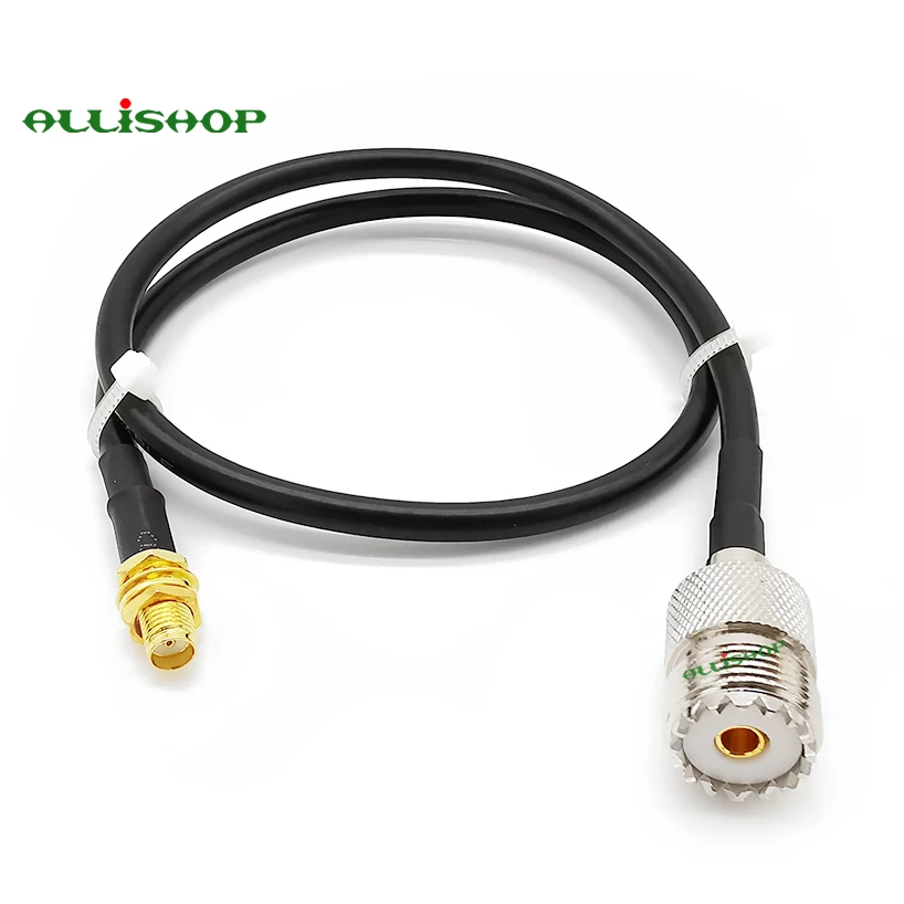 Гнездо SMA в гнездо UHF разъем SO239 RF LMR200 портативный радиоантенный кабель для Yaesu Kenwood