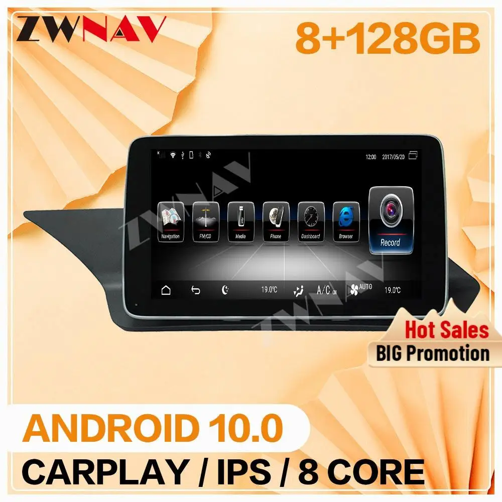 

For Mercedes Benz E 2009-2011 2012 Carplay 8+128G Android 10.0 Screen Multimedia Player Radio Stereo Cassette Recorder Head Unit