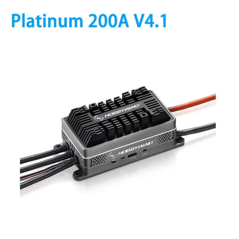 Hobbywing Platinum 60A/80A/120A/130A/200A V4 серия бесщеточный BEC ESC 3-14S для вертолетов с фиксированным крылом