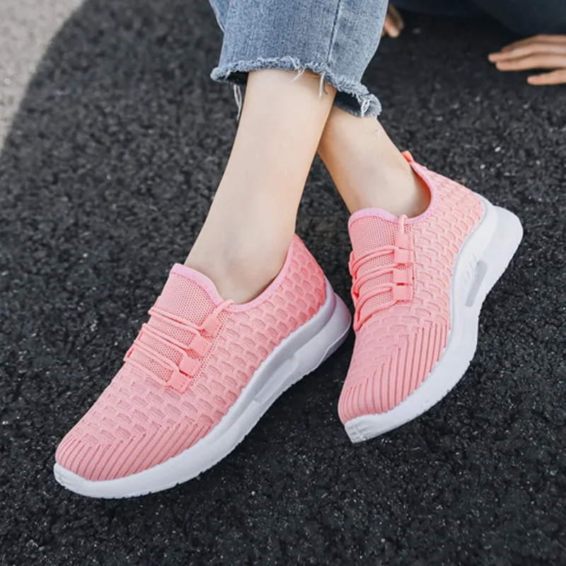 

Women Casual Shoes Fashion Breathable Walking Mesh Flat Shoes Woman 's Travel Leisure Lightweight Running Shoes