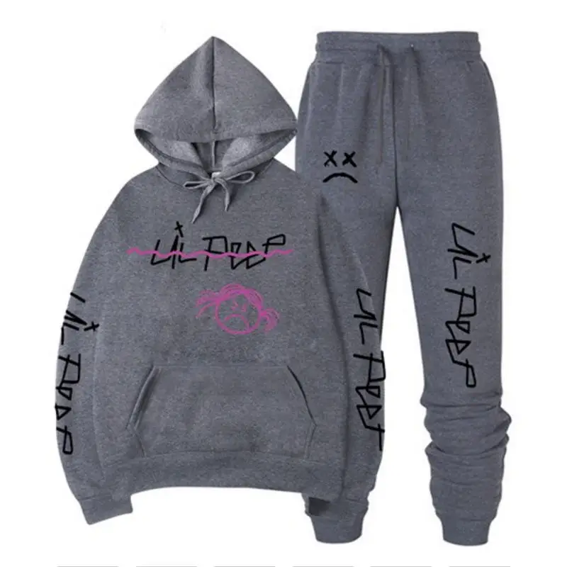 

Conjunto de 2 piezas para Hombre, Sudadera con capucha y pantalones, Jersey, Ropa deportiva, informal, talla S-3XL
