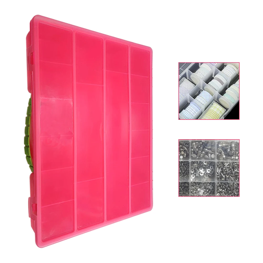 

Plastic Beads Storage Box With 17Grids Jewelry Storage Container Earrings Dividers Container For Rings Jewelry Display Organizer
