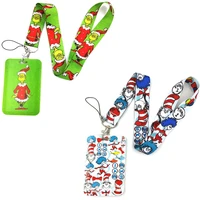 cartoon characters neck straps lanyard for keys keychain id work bank credit card badge holder mobile phone accessories gifts