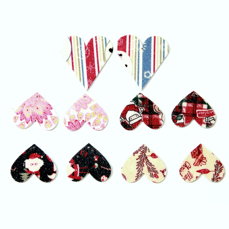 100 шт./лот из искусственной кожи серьги Кошмар перед Рождеством Санта пульсация