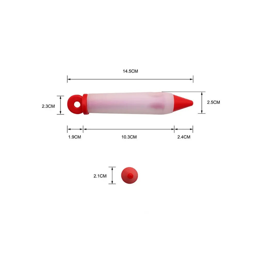 1 шт. силиконовая антипригарная ручка для торта шприц DIY Съемный Многоразовый