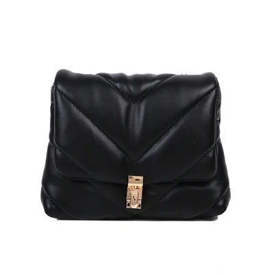 

2021 Fashion PU Leather Bags Quilted Shoulder Bag Women Small Flap Bag Chain Ladies Crossbody Handbag Little Shopping Bags