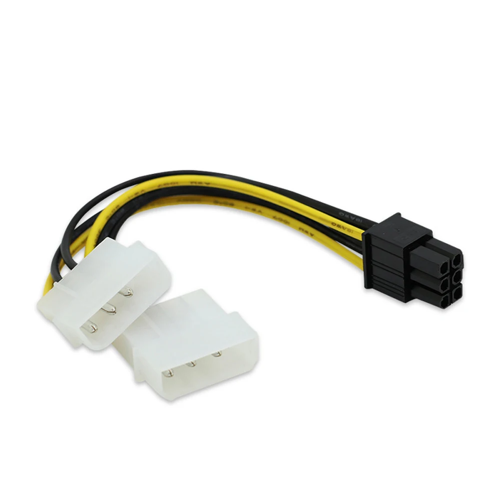 2 шт. графическая карта видео P4 до P6 кабель питания PCI Express разъемы конвертер