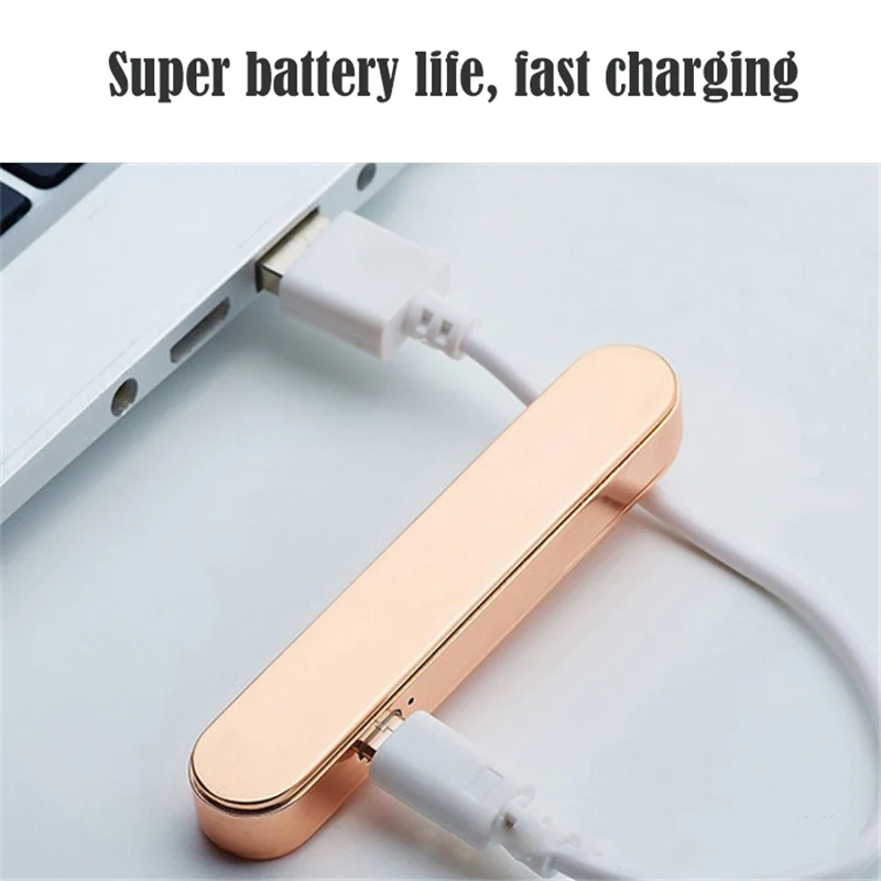 USB аккумуляторная ветрозащитная беспламенная катушка тонкая зажигалка