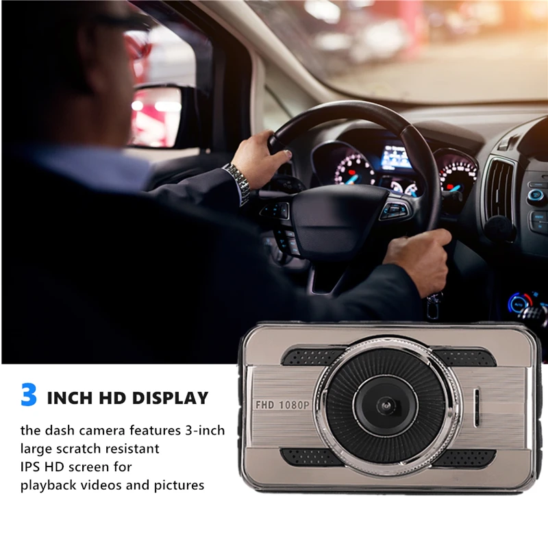 Odare HD 1080P 3 0 дюймов 170 градусов видеорегистратор WiFi Full Автомобильный Камера