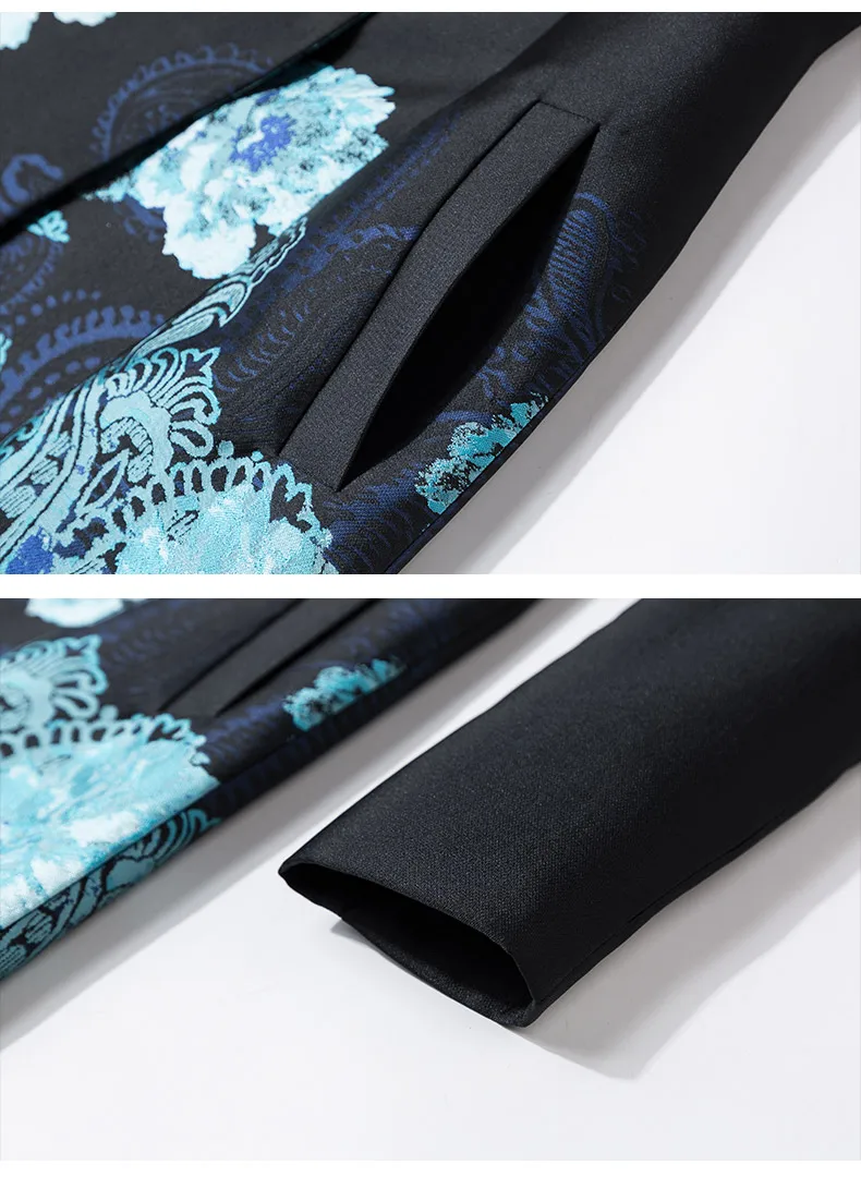 

New Autumn 2021 Spring Casual Lady's Flower Print Long Trench Coat for Women