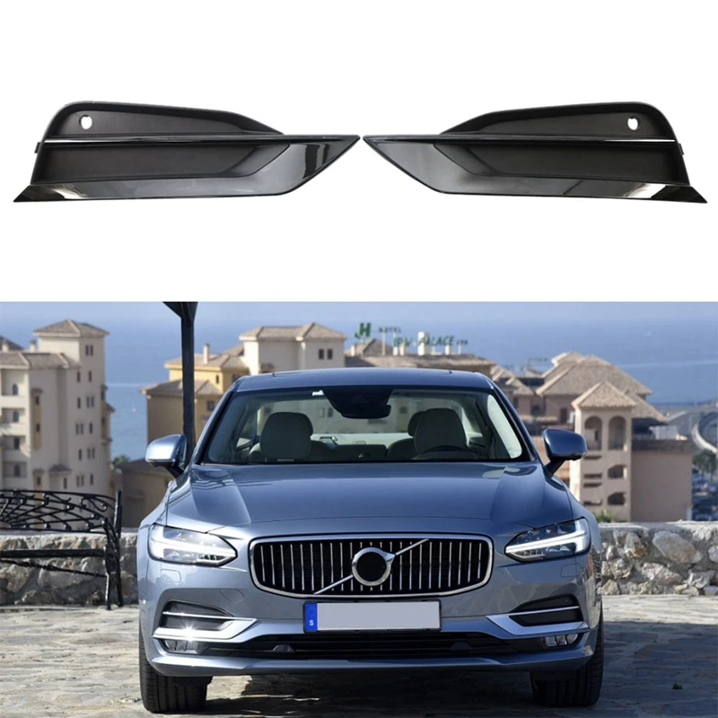 

Передний бампер для VOLVO S90 V90 2016-2019, противотуманная фара, решетка гриля, вставка, передняя панель, крышка 31425447 31425446