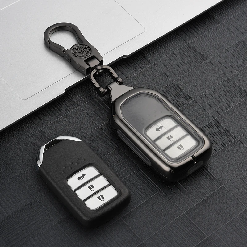 

Zinc Alloy Car Remote Key Case Cover For Honda 2016 2017 CRV Pilot Accord Civic Fit Freed Accord CR-V HR-V MUGEN Sports Style