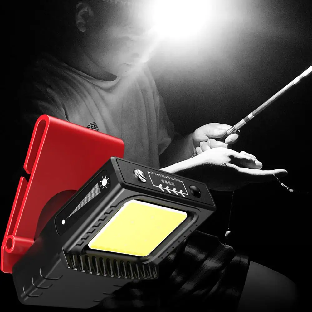 COB Светодиодная Индукционная шляпа с зажимом фара рыболовный сенсорный налобный