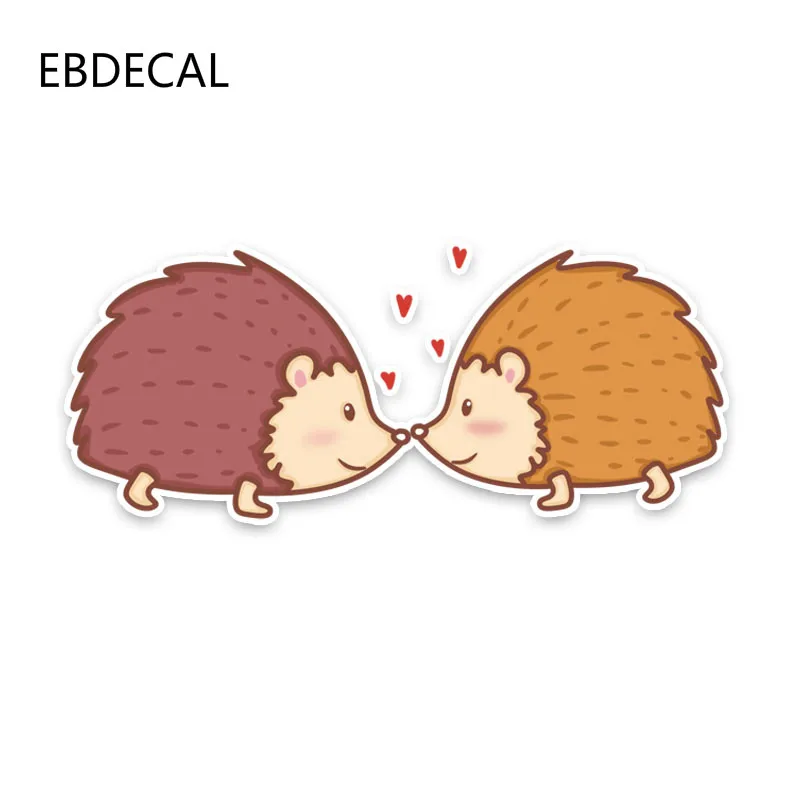 Наклейки милые животные Ежик любовь для Авто/бампер/окно/наклейка на стену