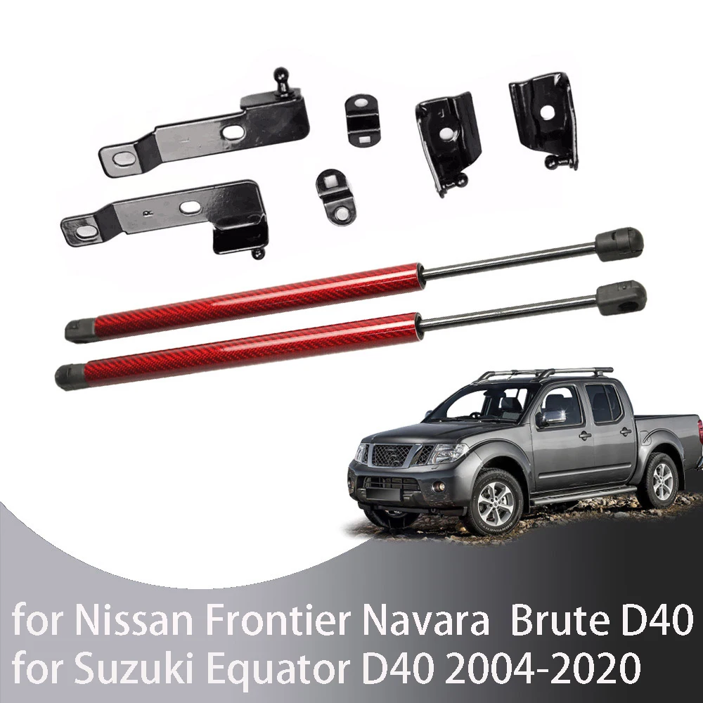 For Nissan Frontier Navara D40 2004-2018 For Pathfinder R51 Front Hood Bonnet Modify Gas Struts Lift Support Shock Damper Spring