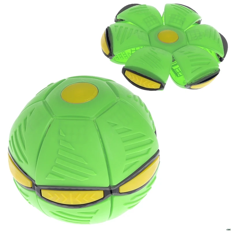 

Flying UFO Flat Throw Disc Ball With LED Light Toy Kid Outdoor Garden Basketball Game