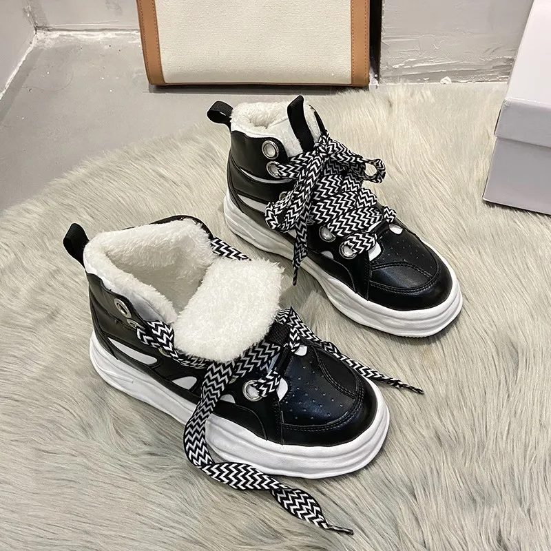 

Женские спортивные ботинки, зимние ботинки, новинка сезона осень-зима 2022, теплые ботинки челси, кроссовки на платформе, обувь для прогулок и ...