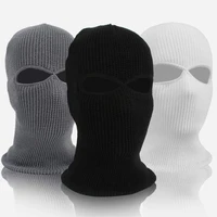 winter balaclava 23 hole full face mask cap knitting motorcycle face shield outdoor riding ski mountaineering head cover