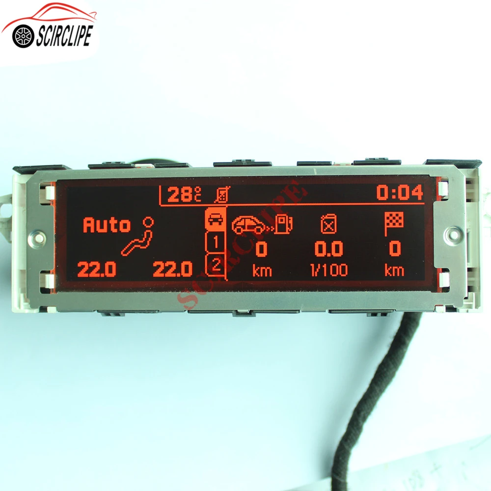 Красный экран с поддержкой USB и Bluetooth двухзонный дисплей для кондиционера монитор