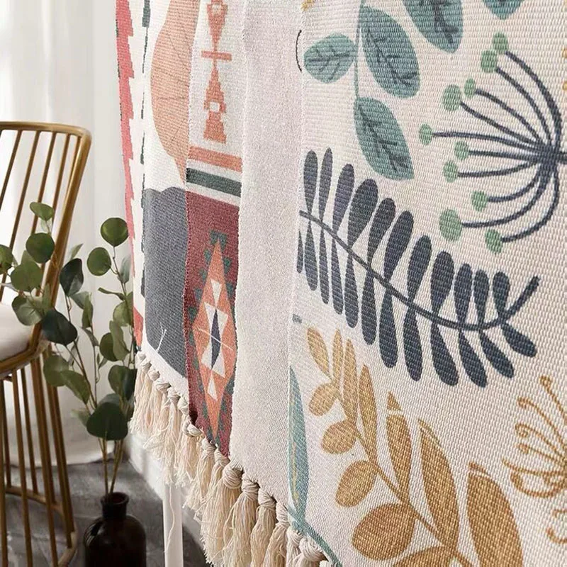 home boho decor nordic fresh style tassel bohemia handmade cotton macrame anti slip woven bedroom door floor bath mat rug carpet free global shipping