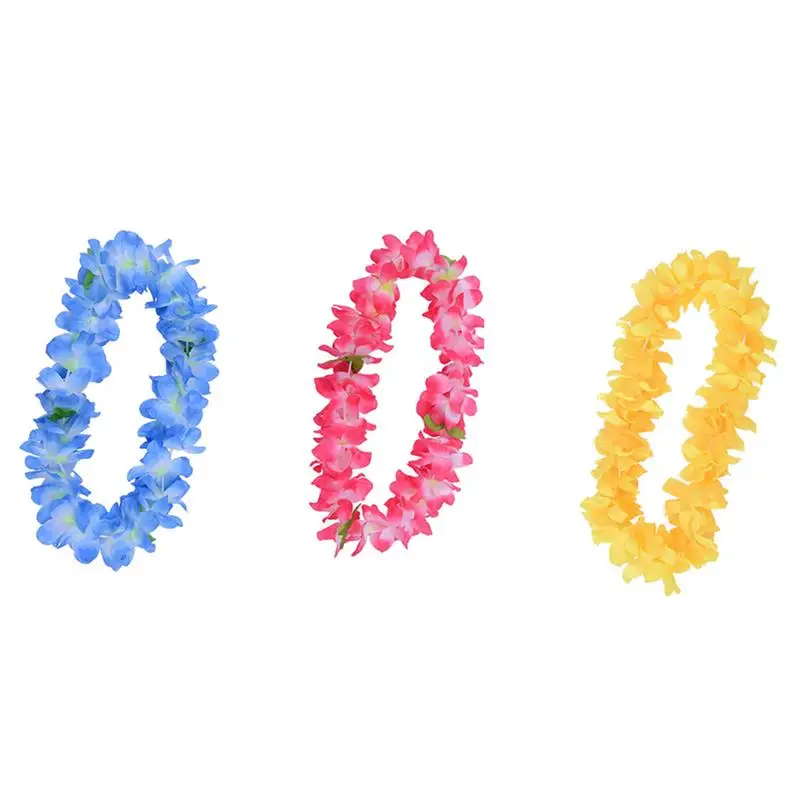 3 шт. Гавайская гирлянда Leis искусственные цветы Гавайские венки аксессуар для