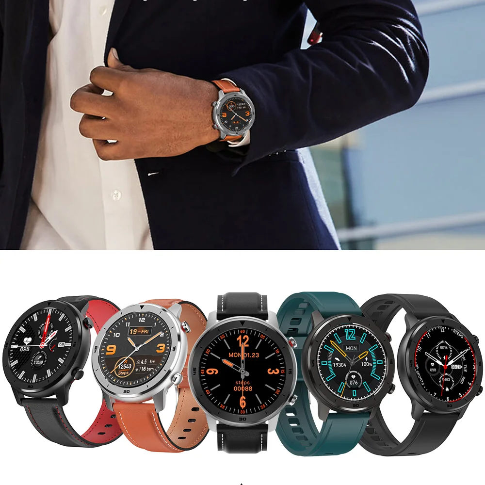 696 DT78 1.3inch Full Round Touch Screen Smart Watch Band Pedometer Smartwatch Men Women Heart Rate Monitor Bracelet | Электроника