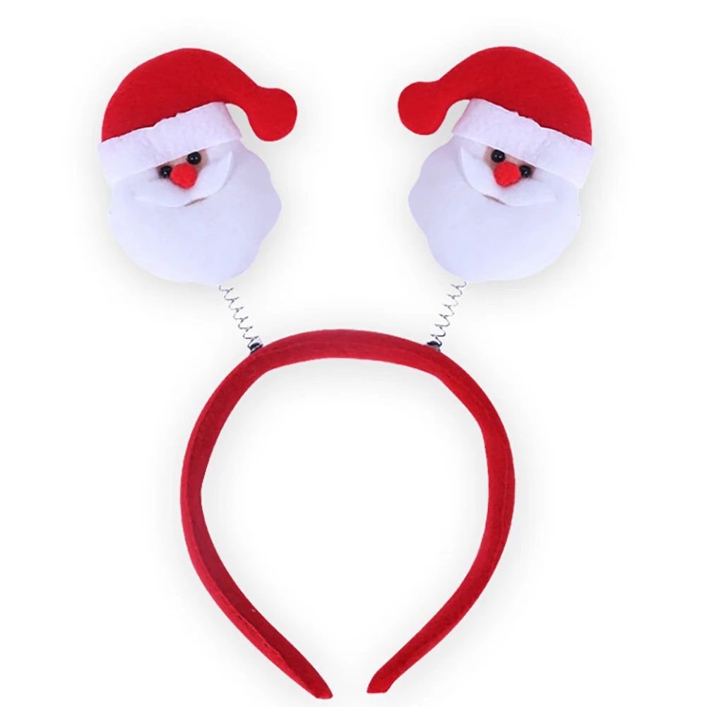 Милый Рождественский ободок украшение Санта Клаус Снеговик праздничный для