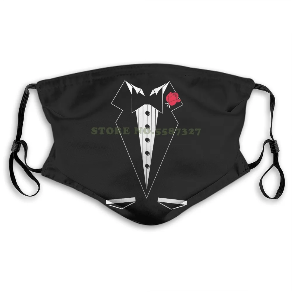 Маска для лица черная официальная смокинг галстук-смокинг модные забавные