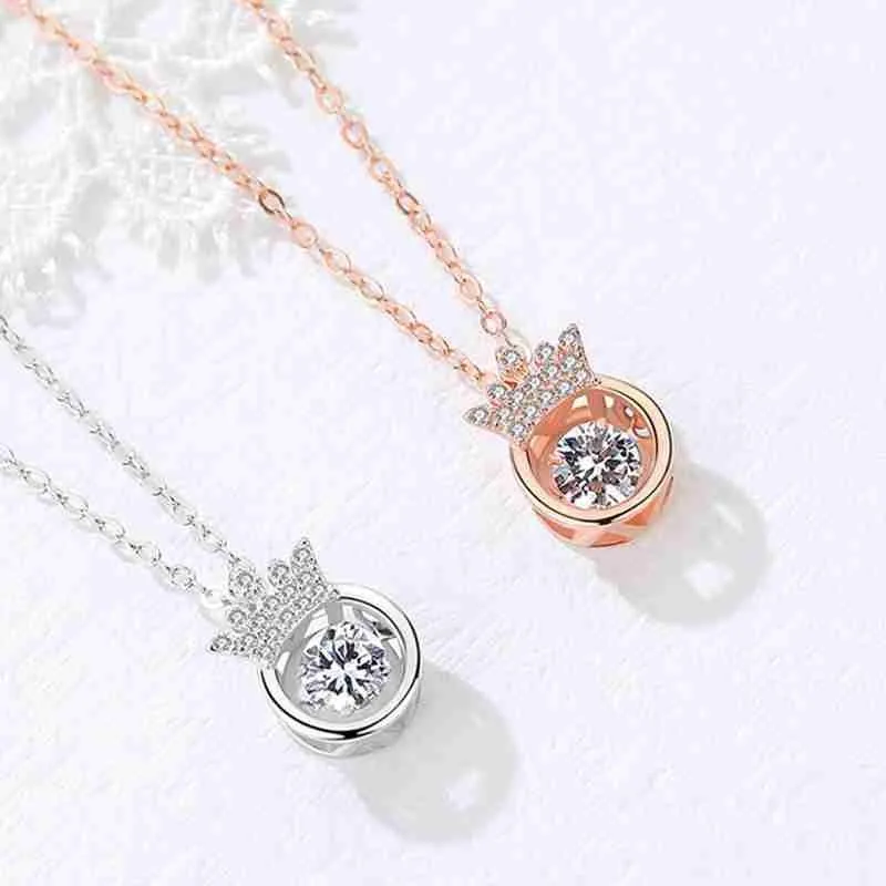 Ожерелье с подвеской в виде короны модное индивидуальное простое ожерелье