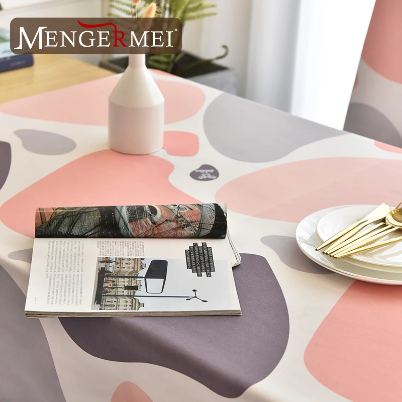 MENERME скатерть чехол на стул набор несколько цветов камень узор печати