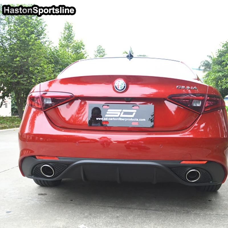 Для Alfa Romeo Giulia Комплект кузова автомобиля задний выхлоп с бампером диффузор