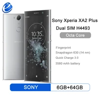 sony xperia xa2 plus dual h4493 original gsm dual sim 4g lte android octa core ram 6gb rom 64gb 6 0 23mp nfc fingerprint
