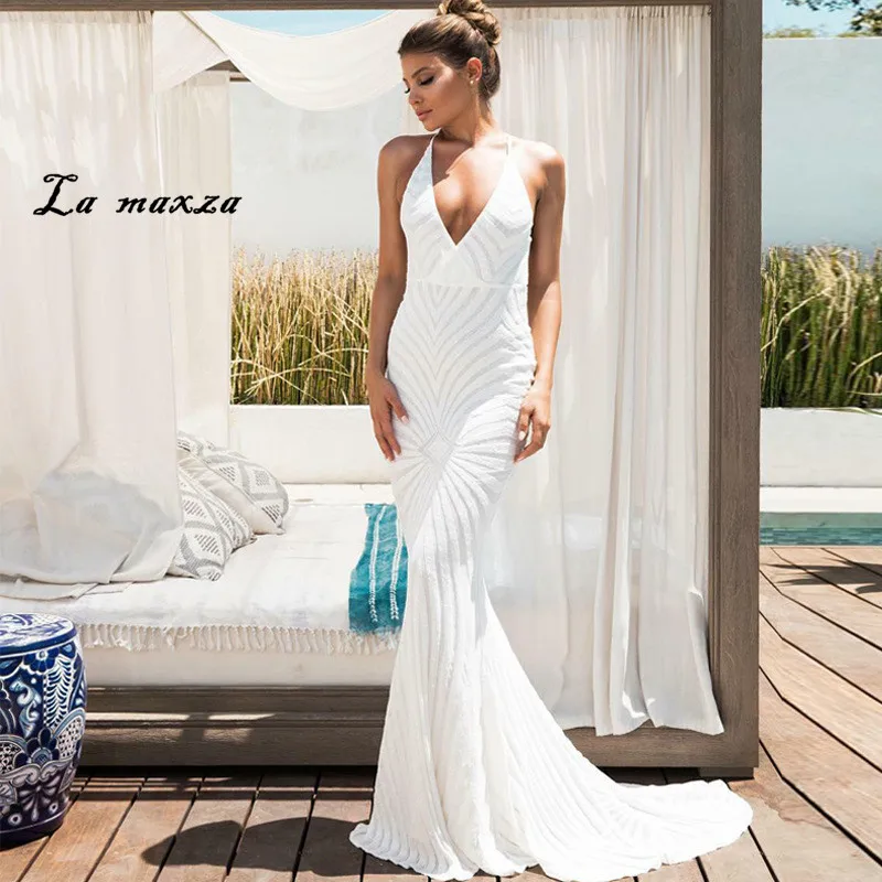 Женское летнее платье с открытой спиной элегантное винтажное вечернее макси