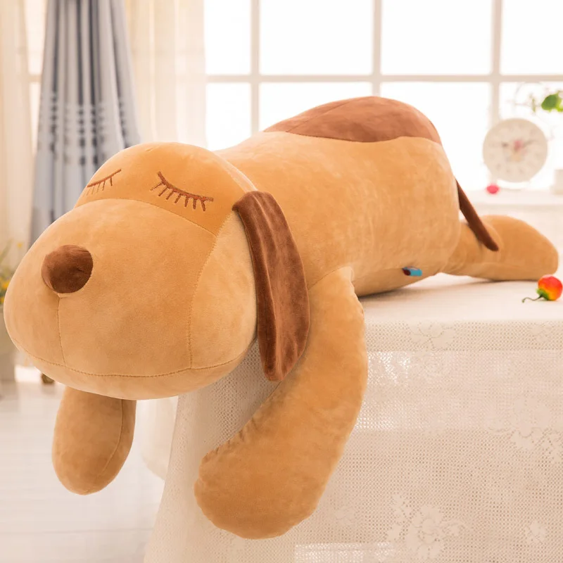 

Zqswkl 55//90cm soft dog plush sleep toy large puppy long pillow hugs for girls birthday gift children animals stuffed toys