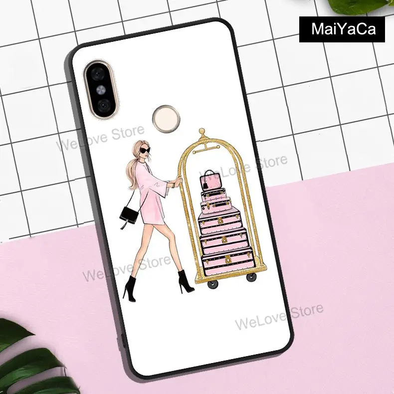 Модный художественный постер для девушек Xiaomi Redmi Note 11 10 9 8 Pro 10S 9A 9T Mi Lite 11T POCO X3 GT M3 M4