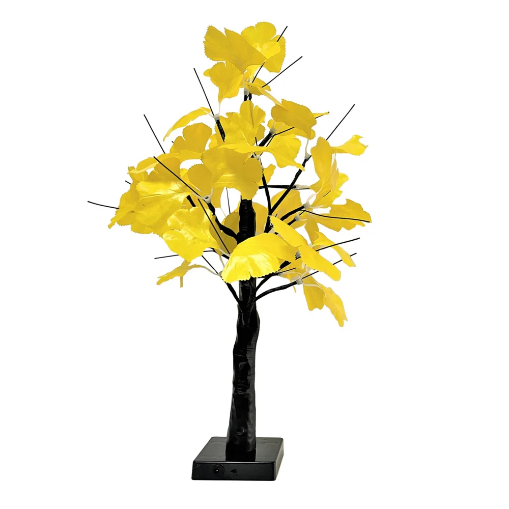 

Имитационная лампа в виде дерева, пластиковая лампа для гостиной Ginkgo, зарядка через USB, товары для столовечерние, украшение для спальни, свет...