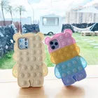 Для Samsung Galaxy A30 A50 A31 милый маленький медведь Радужный Пузырь декомпрессионный телефонный чехол для Samsung Galaxy A51 A71 A12 A20