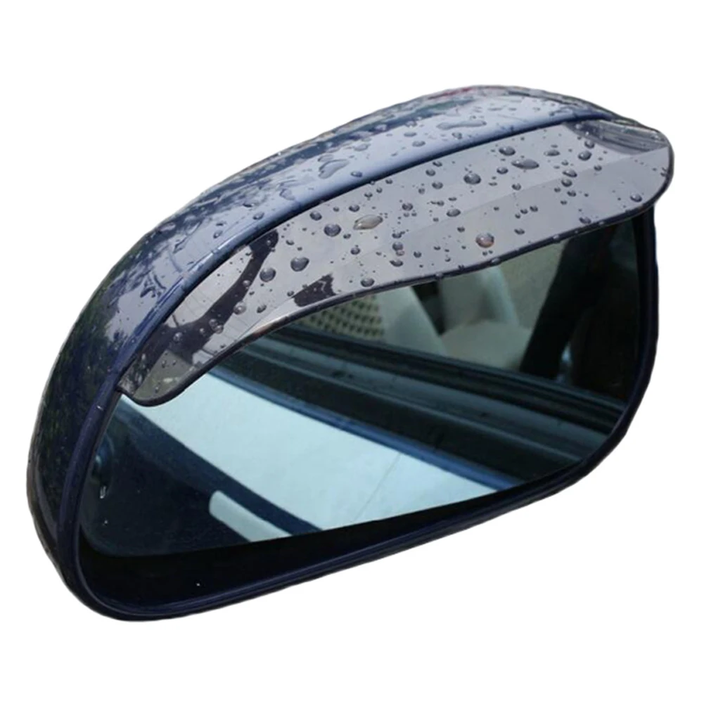 2Pcs Car Rear View Mirror Anti Rain Visor Snow Guard Weather Shield Rearview Eyebrow Accessories |