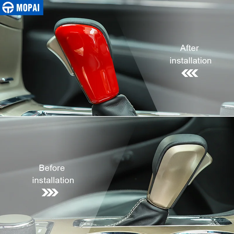 MOPAI ABS интерьерные молдинги для ручка переключения рулевого механизма автомобиля