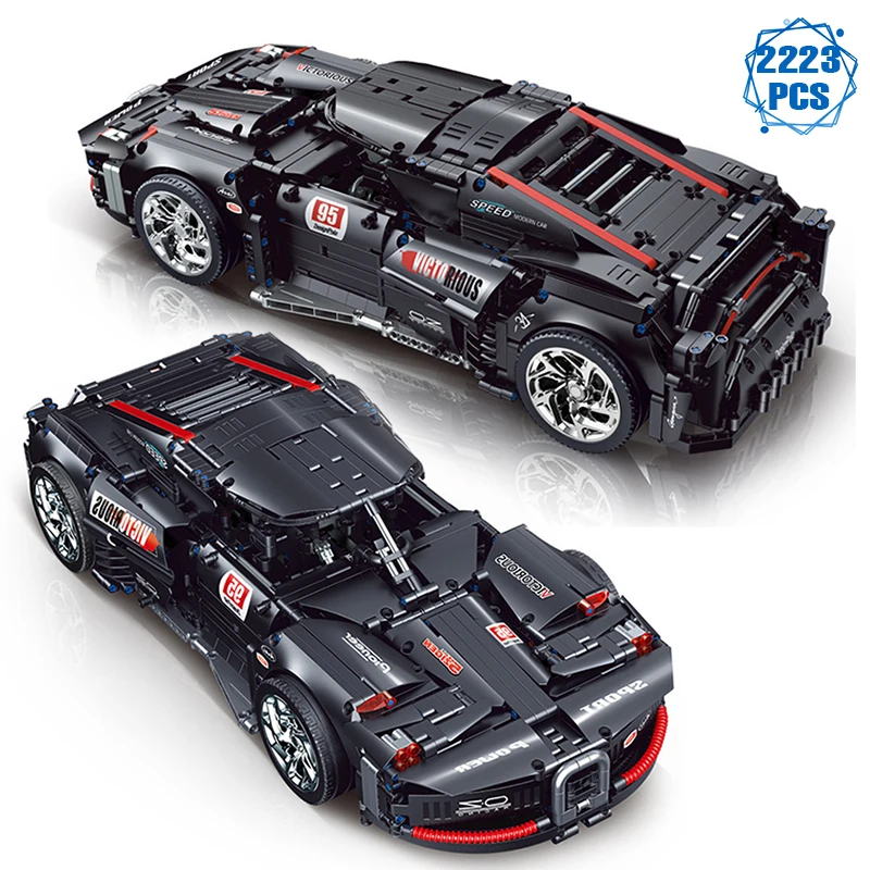 Технический эксперт, знаменитая модель гоночного автомобиля, строительные блоки MOC Ideas, Суперскоростной автомобиль, сборные блоки, игрушки ...