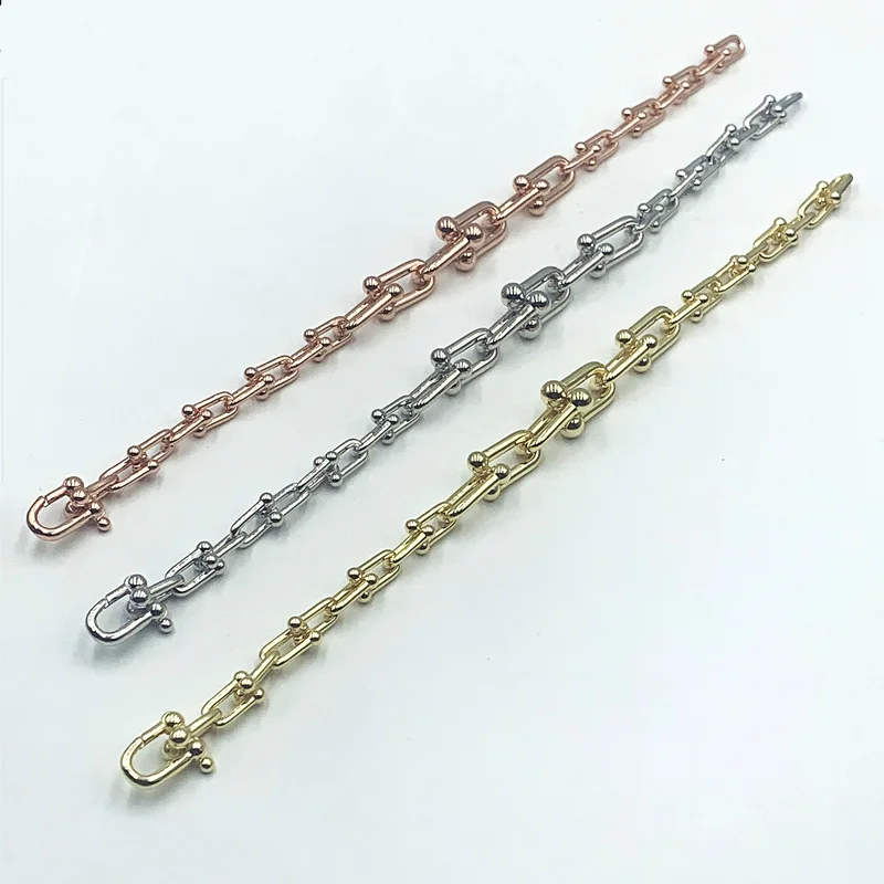 

Original Model 11 S925 Sterling Silver High Quality GradualChange U-Shape Bracelet Women Logo Luxury Jewelry Valentine Gift