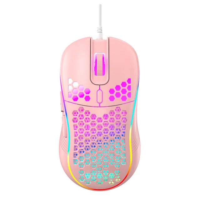 

Lightweight RGB Gaming Mouse Honeycomb Shell Ergonomic Mice with Cable For Computer Gamer PC Desktop