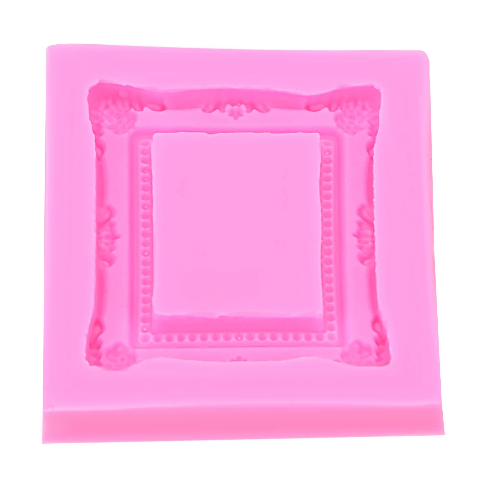 Cake Decoration Tool Silicone Frame Shape Mold Dining Bar Fondant Food Grade Material Baking Tools DiyKitchen Accessories | Дом и сад