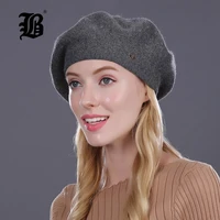 flb winter women real 100 pure wool beret hat women felt beret fashion girls hat lady slouchy winter hats female flbmx17006