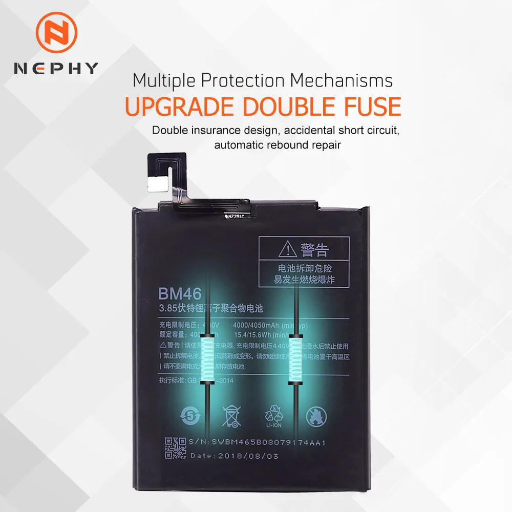 Сменный аккумулятор Nephy BM22 BM35 BM36 BM45 BM46 для Xiaomi Mi 5 4C Mi5 Mi4C Mi5S Redmi Note 2 3 Pro бесплатные