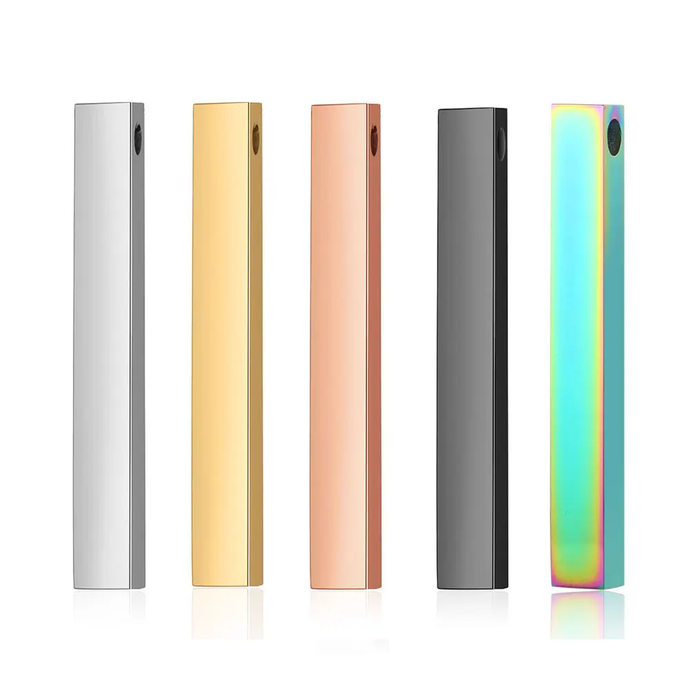 3 шт./лот 100% нержавеющая сталь длинная пустая планка для индивидуального имени